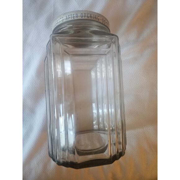 Antique Large Art Deco Country Store Glass Candy Jar with Lid - Picture 4 of 9
